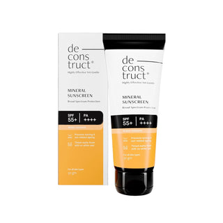 Deconstruct Mineral Sunscreen - SPF 55+ And PA++++ | Water Resistant Sunscreen_SilkRoutes_1