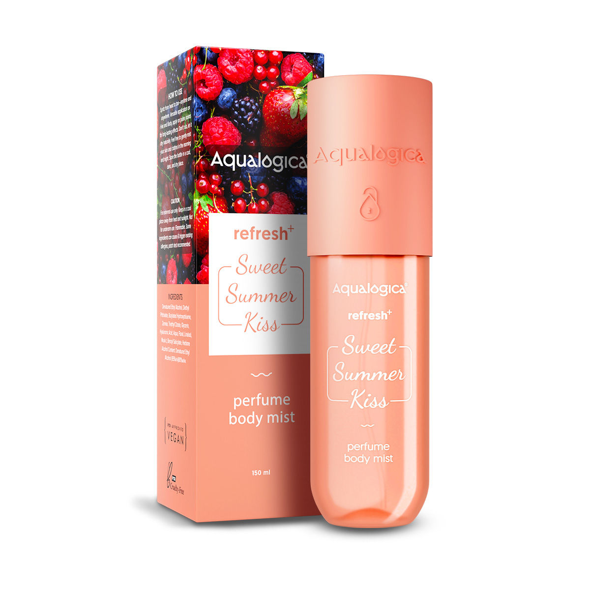 Aqualogica Refresh+ Perfume Body Mist Sweet Summer Kiss 150ml ...