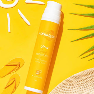 Aqualogica Glow+ Dewy Papaya & Vitamin C Sunscreen (SPF 50 PA+++ for UVA/B) 50g_SilkRoutes_3