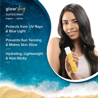 Aqualogica Glow+ Dewy Papaya & Vitamin C Sunscreen (SPF 50 PA+++ for UVA/B) 50g_SilkRoutes_4