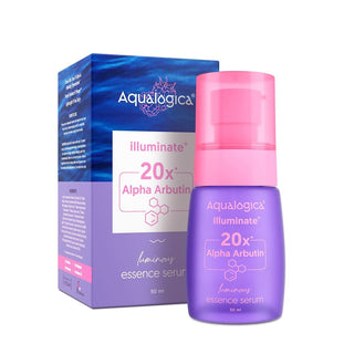Aqualogica lluminate+ 20x* Alpha Arbutin Luminous Essence Serum_SilkRoutes_3