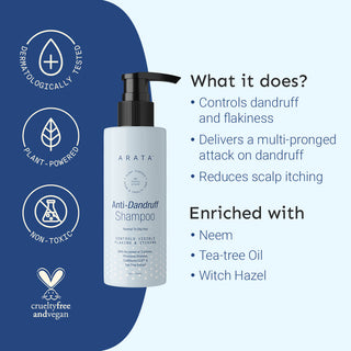 Arata ANTI-DANDRUFF SHAMPOO (NORMAL TO OILY HAIR) - 200ML_SilkRoutes_3