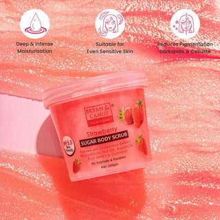 Bryan&Candy Strawberry Sugar Body Scrub(250gm)_SilkRoutes_2