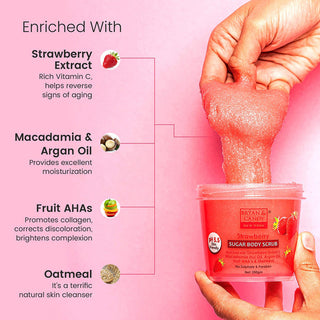 Bryan&Candy Strawberry Sugar Body Scrub(250gm)_SilkRoutes_3