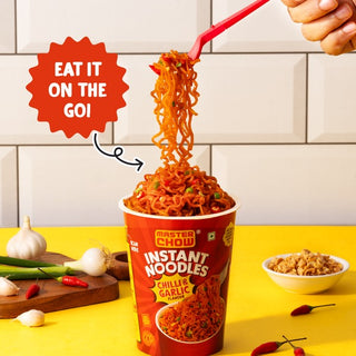 Chilli & Garlic Cup Noodles (Pack of 4) (100 GMS x 4 PACK)_SilkRoutes_4