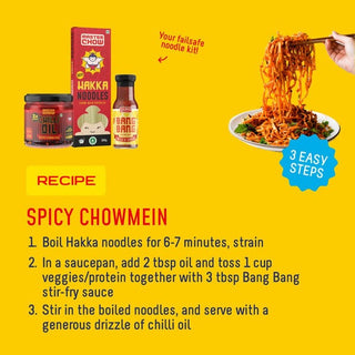 Chilli Oil Noodles Pack (2 NOODLES, 1 STIR-FRY SAUCE, 1 CHILLI OIL)_SilkRoutes_6