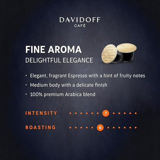 Davidoff Fine Aroma Coffee Capsules - 7/12 Intensity - 10 X Capsules - 55 Gm_SilkRoutes_4