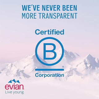 Evian Mineral Water, Naturally Filtered Drinking Water, 500ml Bottled Water Crafted by Nature, Case of 24 x 500ml Evian Water Bottles