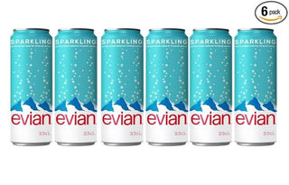 Evian Sparkling Carbonated Natural Spring Water Pack of 6, 11.16 fl oz / 6 * 330ml X Hubsch Tandoori Peanuts 50g_SilkRoutes_1