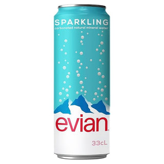 Evian Sparkling Carbonated Natural Spring Water Pack of 6, 11.16 fl oz / 6 * 330ml X Hubsch Tandoori Peanuts 50g_SilkRoutes_4