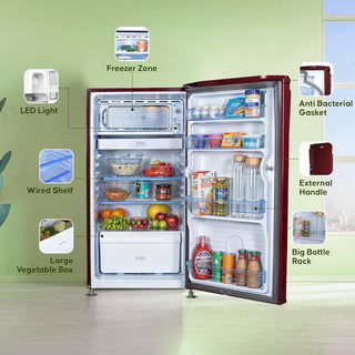Haier165L_1Star_Direct-CoolSingleDoorRefrigerator_HED-171RS-P_RedMono__SilkRoutes_5