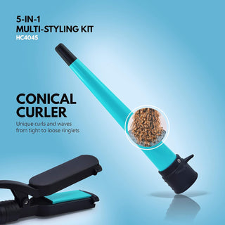 Havells5-in-1MultiStylingKit-Straightener_Curler_Crimper_ConicalCurler_VolumeBrush_SilkRoutes_9