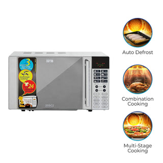 IFB 20 L Convection Microwave Oven (20SC2, Metallic Silver, With Starter Kit), STANDARD
