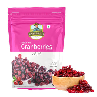 JEWELFARMERAmericanDriedCranberriesGlutenFreeAntioxidants_Vitamin_DietaryFiberRichPackofUnsulfured_ReadytoEatDryCranberries_200g__Silkroutes