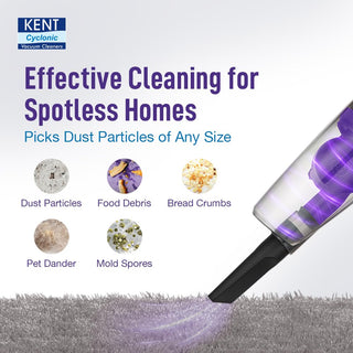 KENT Duster Vacuum Cleaner 600 W with HEPA Filter and Cyclone 5 Technology