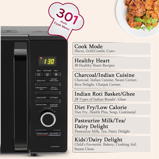 LG 28 L Charcoal Convection Healthy Microwave Compact Oven
