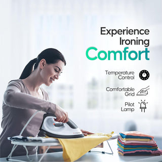 Longway Kwid Light Weight Non-Stick Teflon Coated Dry Iron