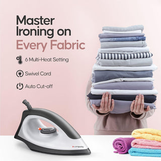 Longway Kwid Light Weight Non-Stick Teflon Coated Dry Iron