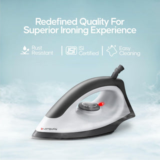 Longway Kwid Light Weight Non-Stick Teflon Coated Dry Iron