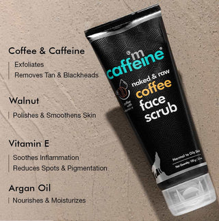 MCaffeine Coffee Face Scrub with Walnut - 100 g_SilkRoutes_2