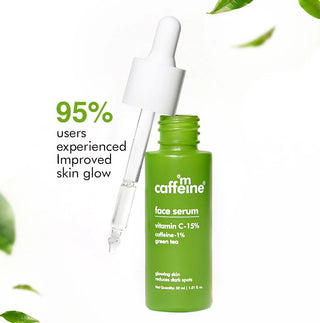 MCaffeine Green Tea & 15% Vitamin C Face Serum - 30 ml_SilkRoutes_1