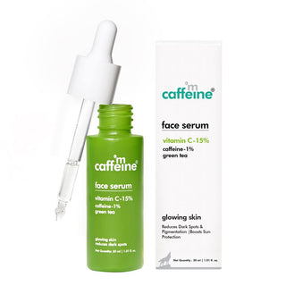 MCaffeine Green Tea & 15% Vitamin C Face Serum - 30 ml_SilkRoutes_5