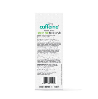 MCaffeine Green Tea Face Scrub with Vitamin C & Hyaluronic Acid - 100 gm_SilkRoutes_3
