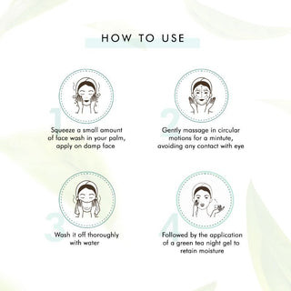 MCaffeine Green Tea Face Wash with Vitamin C & Hyaluronic Acid - 100 ml_SilkRoutes_4