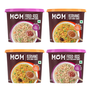 MOM-MealoftheMoment_InstantMealsPackof2VegBiryaniwithShahiGravy_and2FriedRicewithSchezwanGravy-ReadytoEat_Silkroutes
