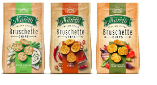 MarettiOvenBakedBruschetteChipsVarietyPackSweetChilli_MediterraneanVegetables_SourCream_Onion_Each70gPackOf3_Silkroutes2