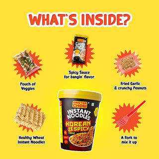 NEW Cup Noodles Combo with Garlic Chilli Crisp (100 GMS x 4 PACK, 1 Crisp)_SilkRoutes_3