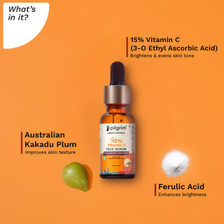 Pilgrim 15% Vitamin C Face Serum For Advanced Brightness (20 ml)_SilkRoutes_2