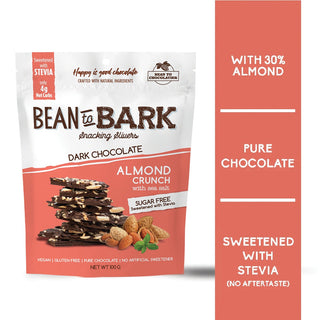 Pink Harvest Bean To Bark - Dark Chocolate Sugar Free Almond Crunch_SilkRoutes_1