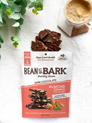 Pink Harvest Bean To Bark - Dark Chocolate Sugar Free Almond Crunch_SilkRoutes_4