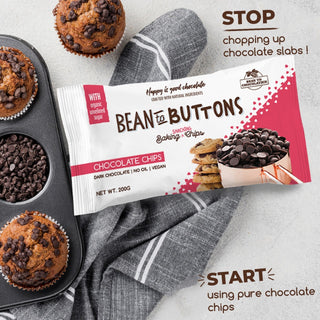 Pink Harvest Bean To Buttons - Baking Chocolate Chips_SilkRoutes_2