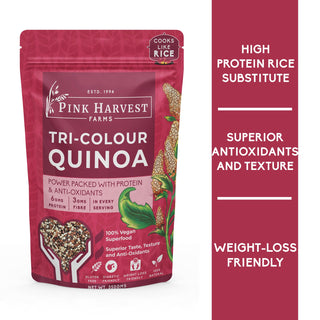 Pink Harvest Tricolour Quinoa 350g | 7 Servings_SilkRoutes_1