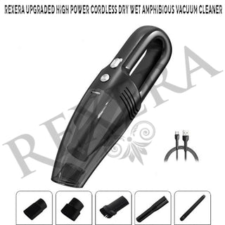 REXERA 𝐖𝐢𝐫𝐞𝐥𝐞𝐬𝐬 Handheld Portable Car 𝐕𝐚𝐜𝐮𝐮𝐦 𝐂𝐥𝐞𝐚𝐧𝐞𝐫 2IN1