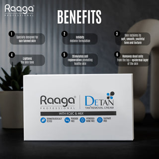 Raaga Professional Detan - Tan Remover Cream 72 g (6 x 12 g)_SilkRoutes_4