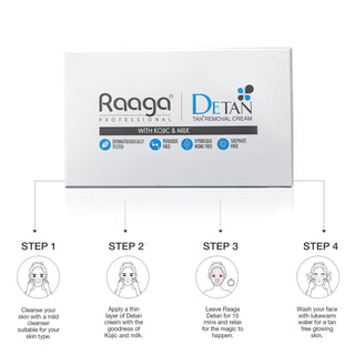 Raaga Professional Detan - Tan Remover Cream 72 g (6 x 12 g)_SilkRoutes_7
