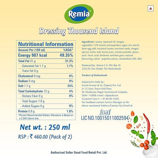 Remia Dressing 1000 Island 200g, Pack of 2, Product of Netherlands_SilkRoutes_5