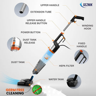 SEZNIK Turbo Sweep 3-in-1 Handheld Vacuum Cleaner & Mop