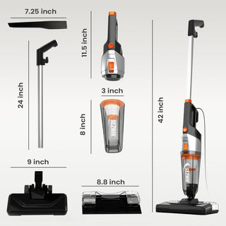 SEZNIK Turbo Sweep 3-in-1 Handheld Vacuum Cleaner & Mop