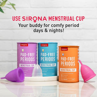 Sirona FDA Approved Reusable Menstrual Cup for Women Protection for Up to 8-10 Hours