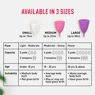 Sirona FDA Approved Reusable Menstrual Cup for Women Protection for Up to 8-10 Hours