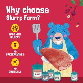 Slurrp Farm Beetroot Multigrain Millet Dosa Mix 150g (Pack Of 3)_SilkRoutes_2