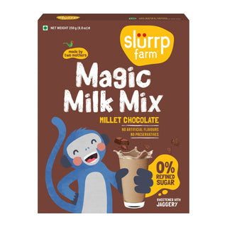Slurrp Farm Magic Milk Mix - Millet Chocolate 250 g_SilkRoutes_1