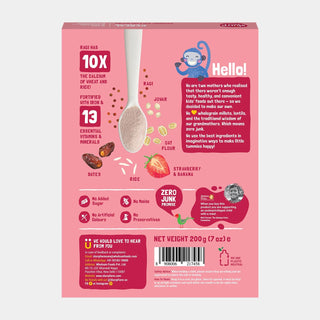 Slurrp Farm NO ADDED SUGAR, Strawberry, Ragi & Rice Cereal 200 gm_SilkRoutes_2