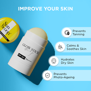 SunScoop Glow Dewy Sunstick | SPF 50, PA++++ (18gm)_SilkRoutes_3