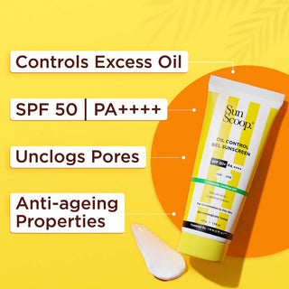 SunScoop Oil Control Gel Based Sunscreen | SPF 50, PA++++ (45g)_SilkRoutes_3