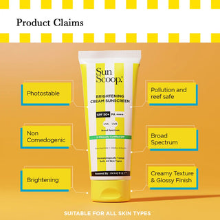 SunScoop Skin Brightening Sunscreen | SPF 50, PA+++ (45g)_SilkRoutes_3